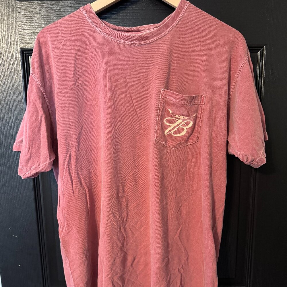 Vintage Men's Budweiser Tshirt Distressed Red Large